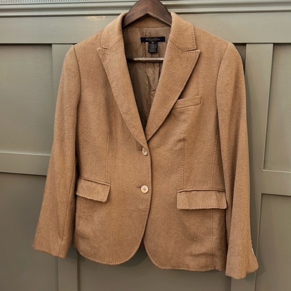 Brooks Brothers Loro Piana Baby Camel Hair Blazer Jacket Size 10P - Picture 9 of 15